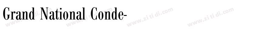 Grand National Conde字体转换